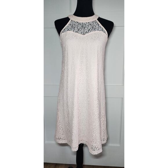 Candie's Dresses & Skirts - Candies Pink Lace Sleeveless Dress Womens Size Small
